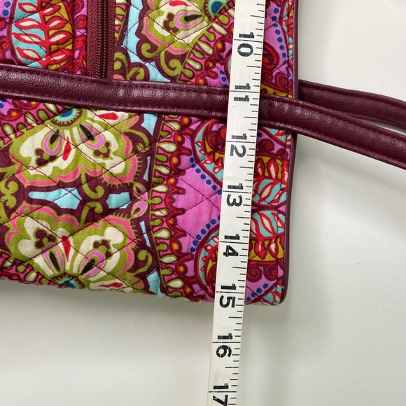 Vera Bradley Quilted Tote Bag in‎ "Resort Medallion" Pink and Burgundy - Picture 12 of 16